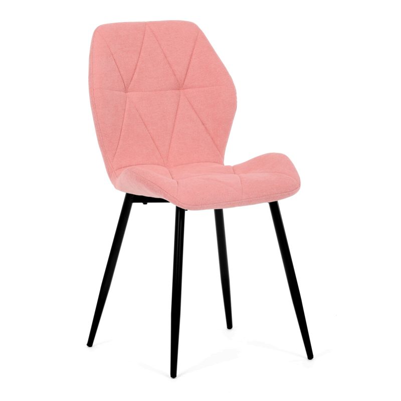 Jedálenská stolička, ružová, látka, CT-285 PINK2