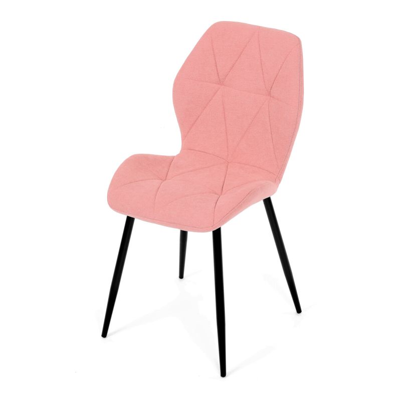 Jedálenská stolička, ružová, látka, CT-285 PINK2