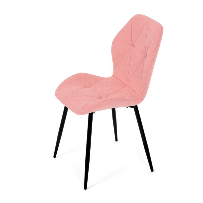 Jedálenská stolička, ružová, látka, CT-285 PINK2