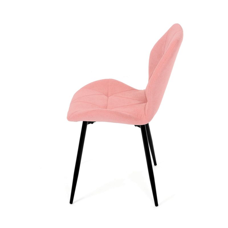 Jedálenská stolička, ružová, látka, CT-285 PINK2