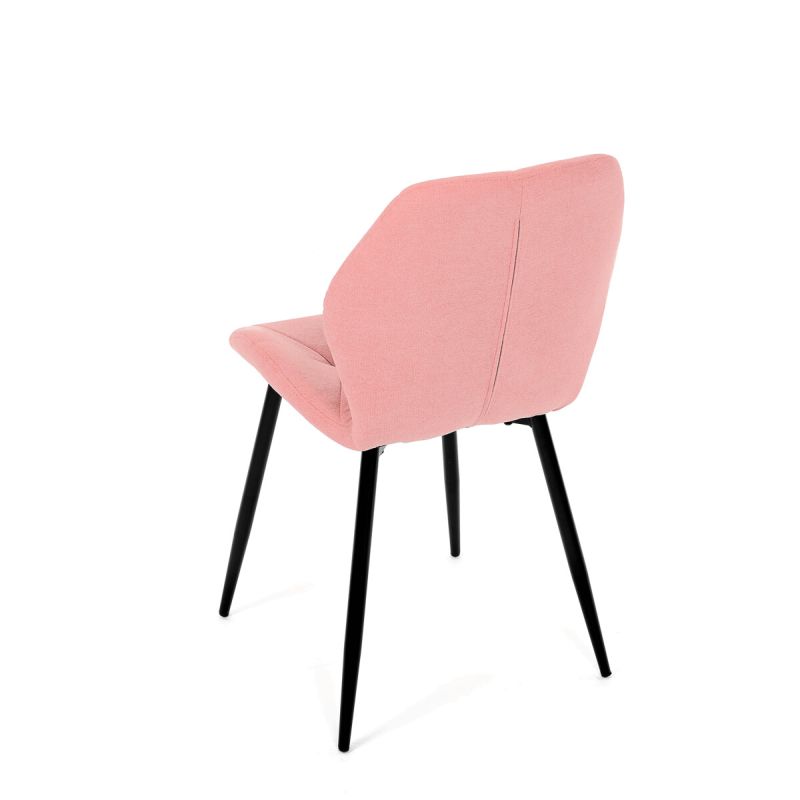 Jedálenská stolička, ružová, látka, CT-285 PINK2