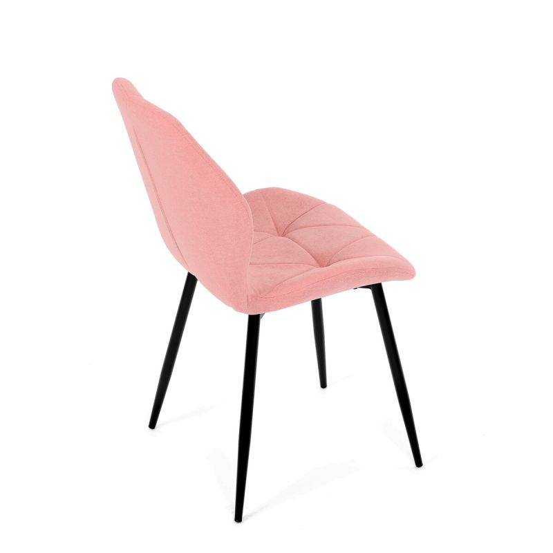 Jedálenská stolička, ružová, látka, CT-285 PINK2