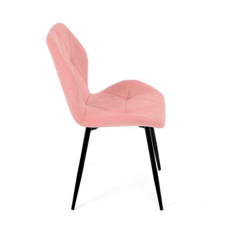 Jedálenská stolička, ružová, látka, CT-285 PINK2