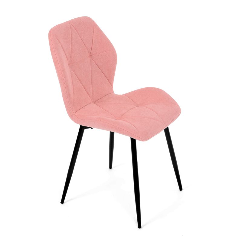 Jedálenská stolička, ružová, látka, CT-285 PINK2