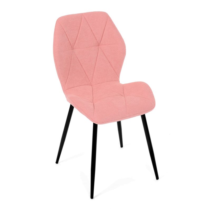 Jedálenská stolička, ružová, látka, CT-285 PINK2