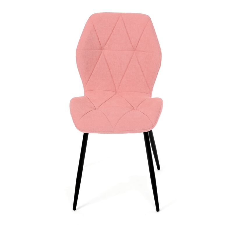 Jedálenská stolička, ružová, látka, CT-285 PINK2