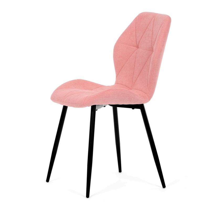 Jedálenská stolička, ružová, látka, CT-285 PINK2