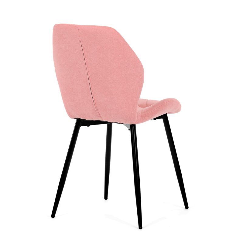 Jedálenská stolička, ružová, látka, CT-285 PINK2