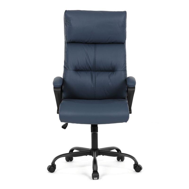 Kancelárske kreslo, modrá, ekokoža, 120 kg, KA-Y346 BLUE