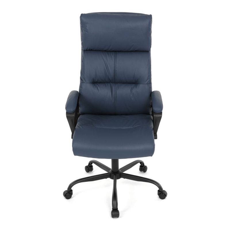 Kancelárske kreslo, modrá, ekokoža, 120 kg, KA-Y346 BLUE