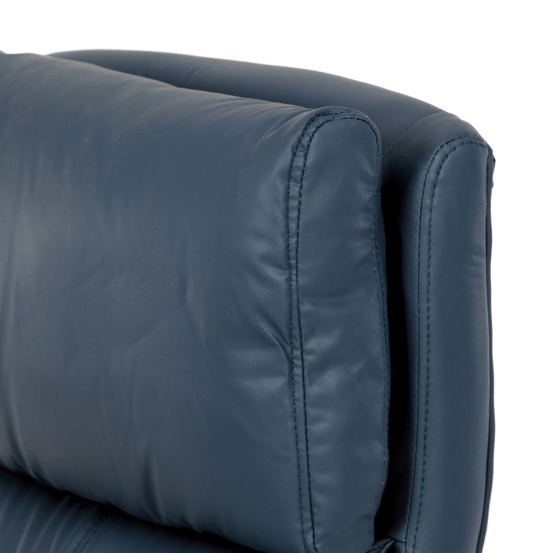 Kancelárske kreslo, modrá, ekokoža, 120 kg, KA-Y346 BLUE