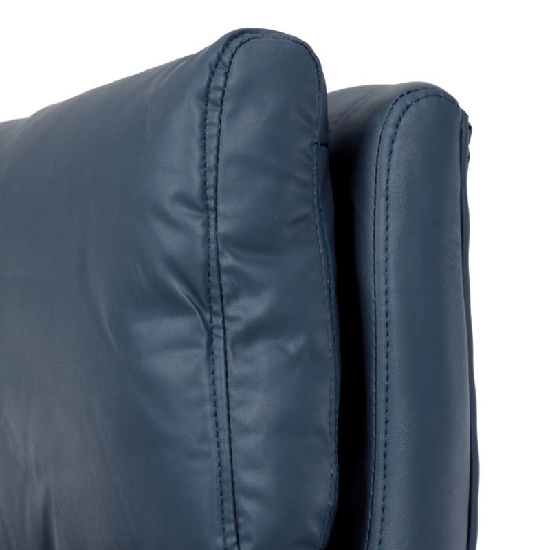 Kancelárske kreslo, modrá, ekokoža, 120 kg, KA-Y346 BLUE