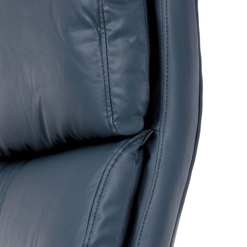 Kancelárske kreslo, modrá, ekokoža, 120 kg, KA-Y346 BLUE
