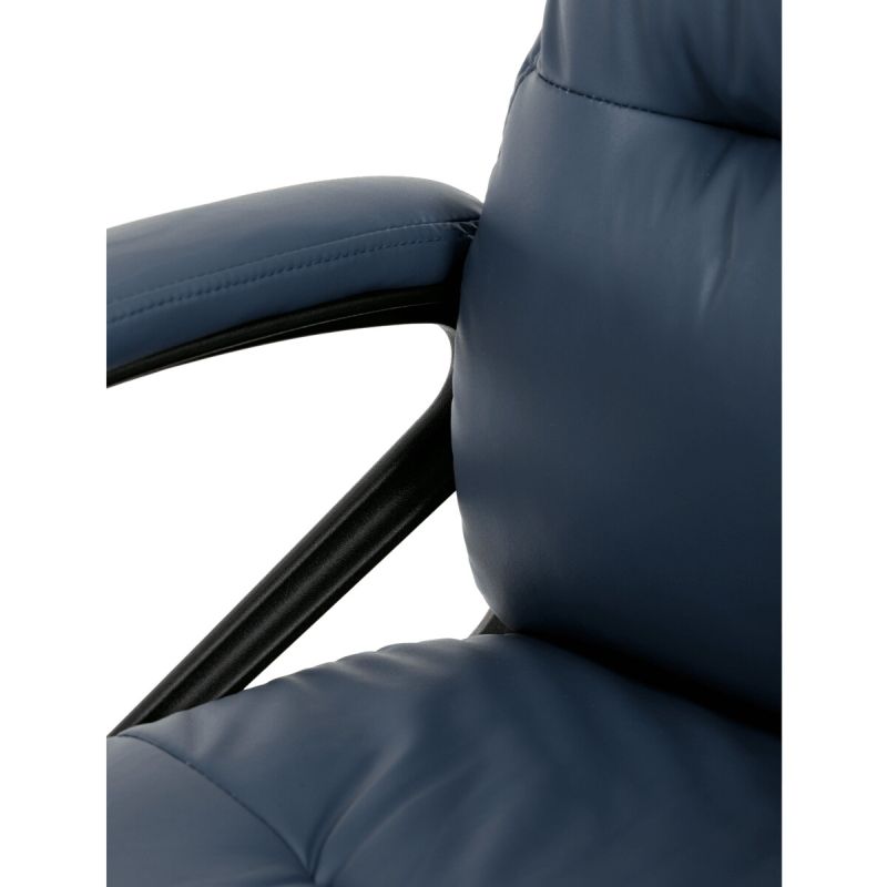 Kancelárske kreslo, modrá, ekokoža, 120 kg, KA-Y346 BLUE