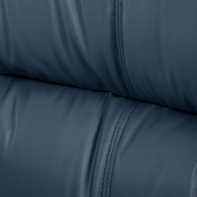 Kancelárske kreslo, modrá, ekokoža, 120 kg, KA-Y346 BLUE