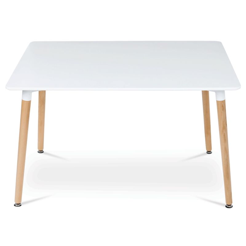 Jedálenský stôl, 120x80cm, MDF, biela, DT-304 WT