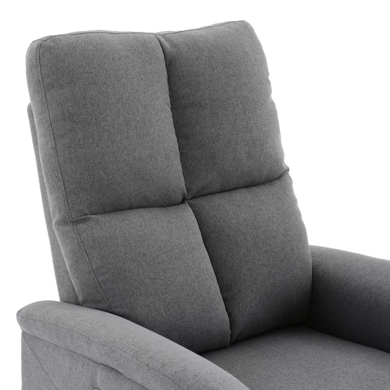 Elektrické polohovateľné masážne kreslo sivé, TV-929 GREY2