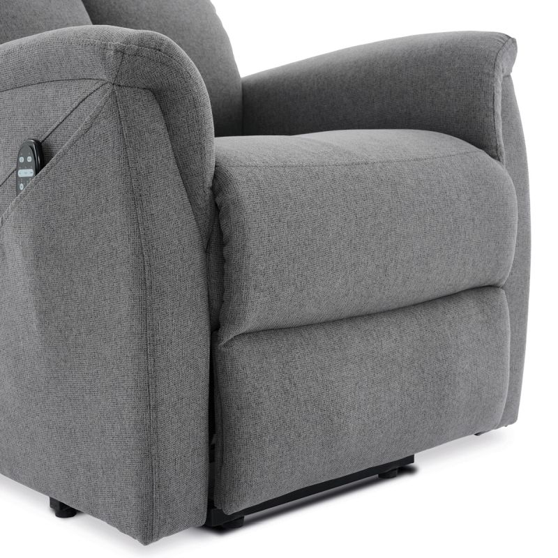 Elektrické polohovateľné masážne kreslo sivé, TV-929 GREY2