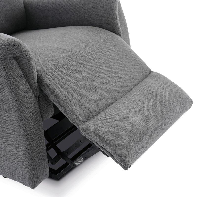Elektrické polohovateľné masážne kreslo sivé, TV-929 GREY2