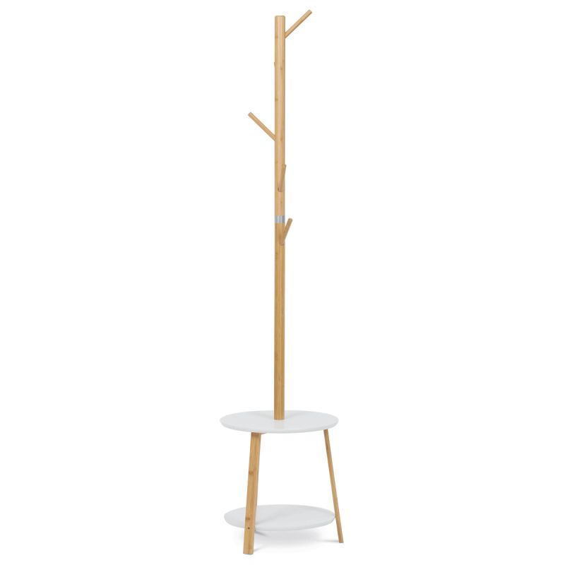 Vešiak stojanový, 174cm, bambus, prírodný, DR-N1004 WT