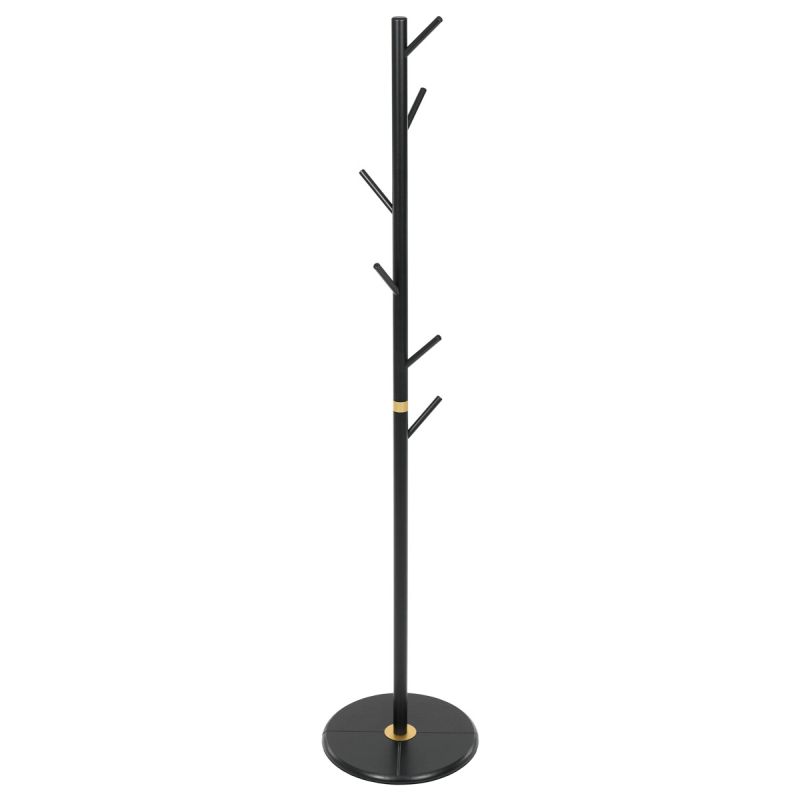 Vešiak, 175cm, masív, čierny, DR-N1006 BK