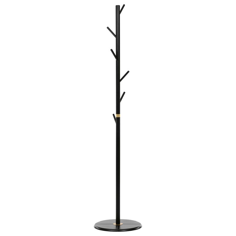 Vešiak, 175cm, masív, čierny, DR-N1006 BK