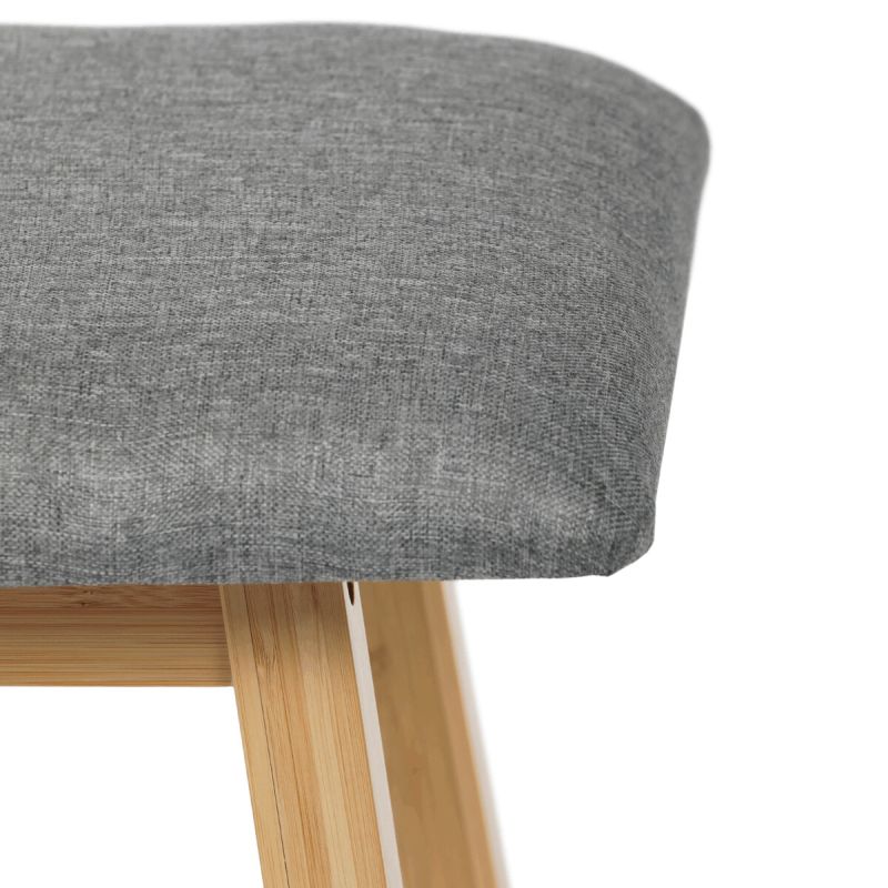 Botník, 90cm, bambus, prírodný, látka, DR-N1012 GREY2