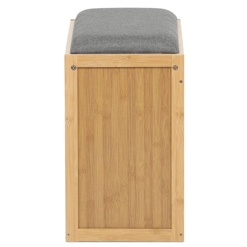 Botník, 60cm, bambus, prírodný, látka, DR-N1014 GREY2