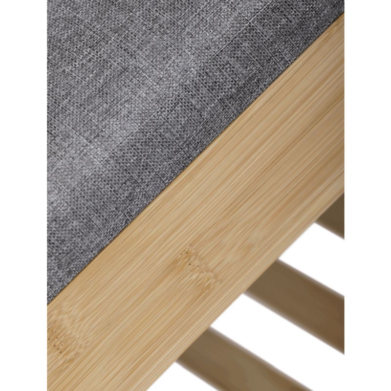 Botník, 91cm, bambus, prírodný, látka, DR-N1016 GREY2