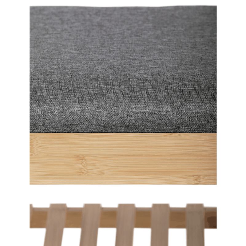 Botník, 91cm, bambus, prírodný, látka, DR-N1016 GREY2