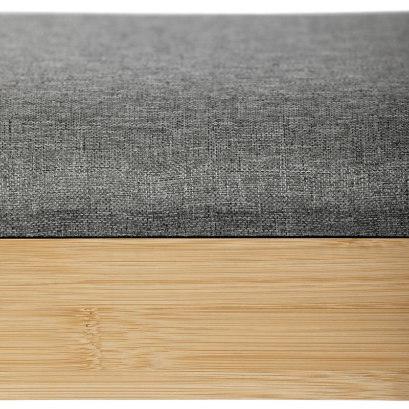 Botník, 91cm, bambus, prírodný, látka, DR-N1016 GREY2
