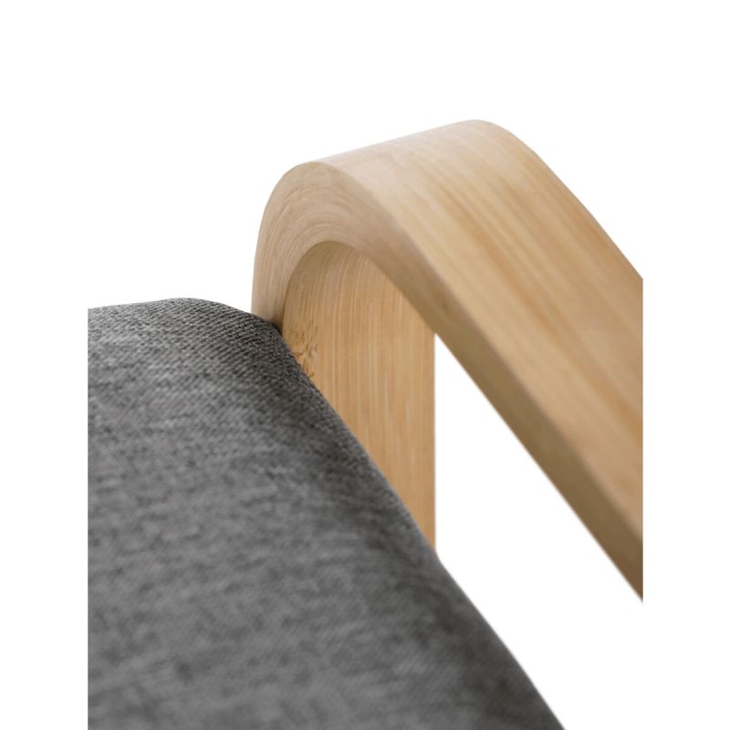 Botník, 91cm, bambus, prírodný, látka, DR-N1016 GREY2