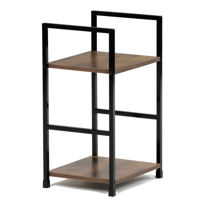 Regál, 29cm, kov, MDF, staré drevo, GD-212 OLW