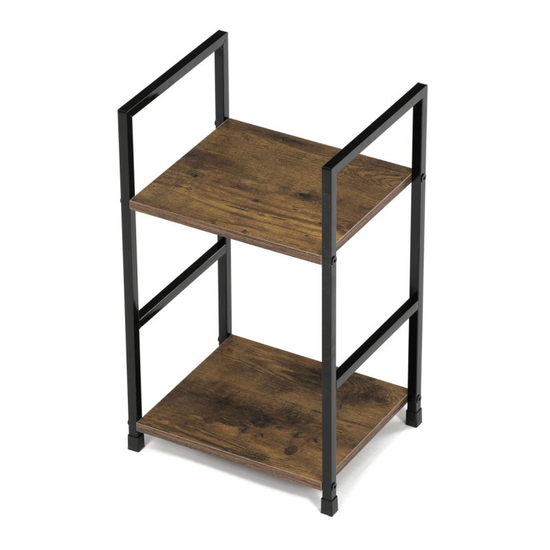 Regál, 29cm, kov, MDF, staré drevo, GD-212 OLW