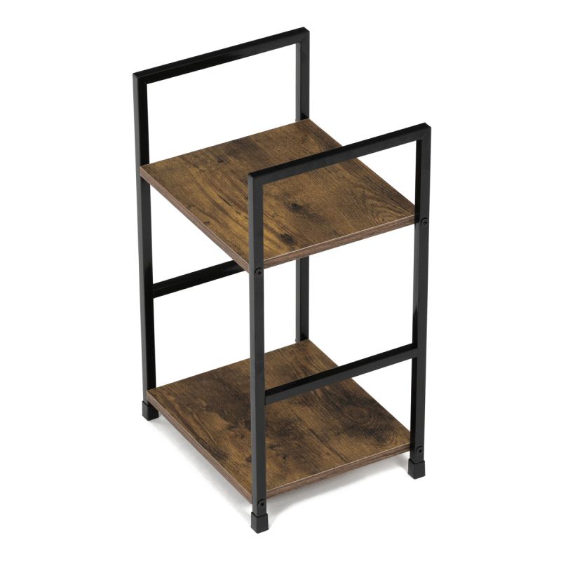 Regál, 29cm, kov, MDF, staré drevo, GD-212 OLW