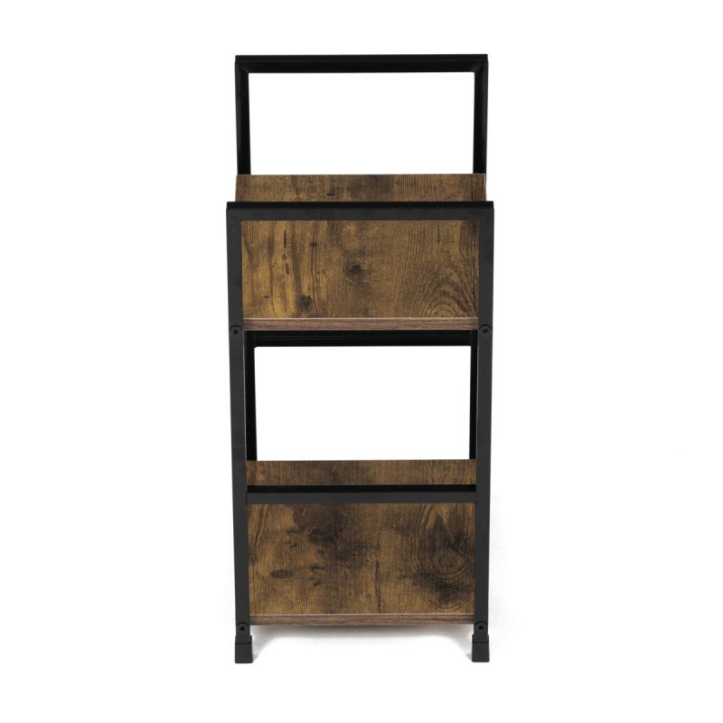 Regál, 29cm, kov, MDF, staré drevo, GD-212 OLW
