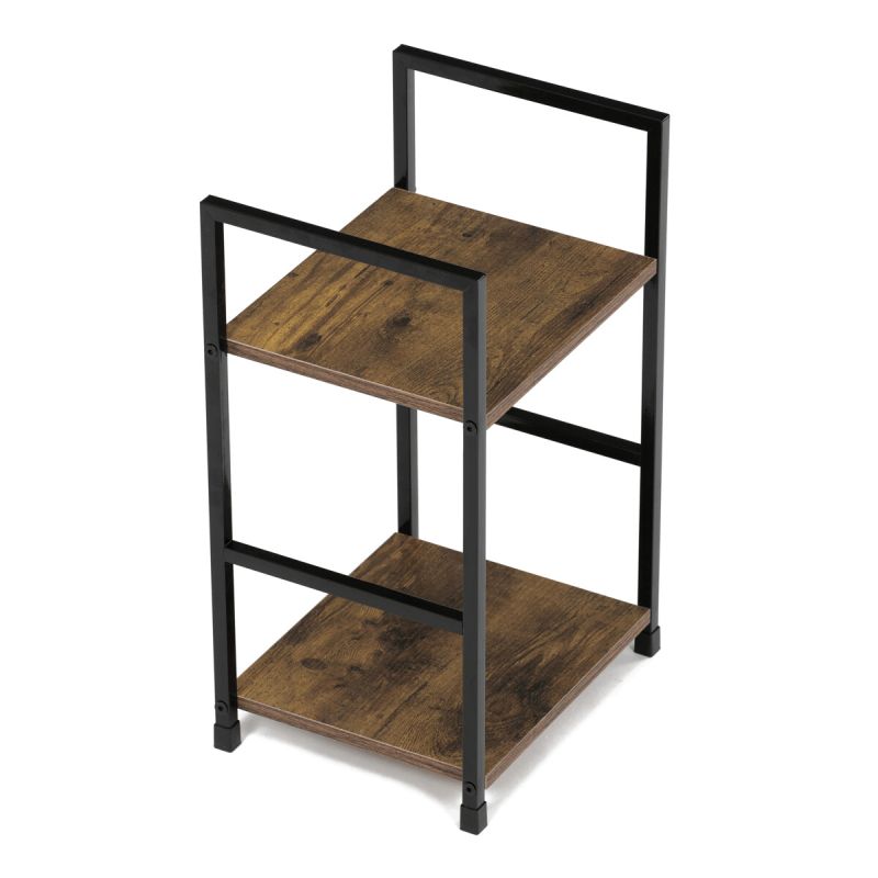 Regál, 29cm, kov, MDF, staré drevo, GD-212 OLW