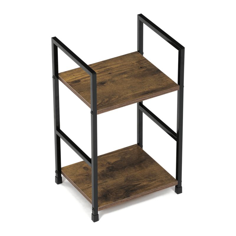Regál, 29cm, kov, MDF, staré drevo, GD-212 OLW