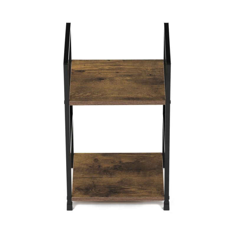 Regál, 29cm, kov, MDF, staré drevo, GD-212 OLW