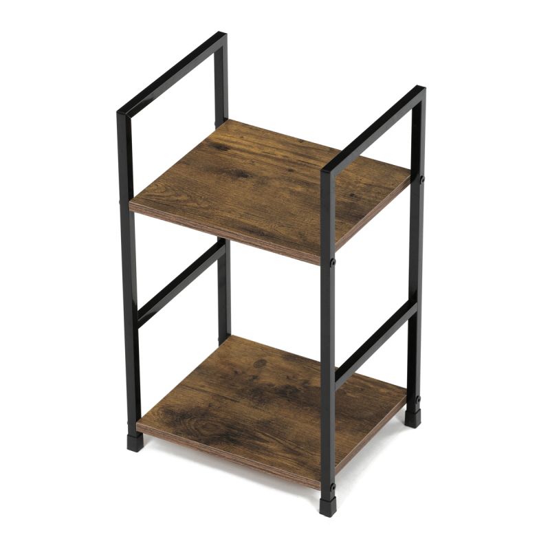 Regál, 29cm, kov, MDF, staré drevo, GD-212 OLW