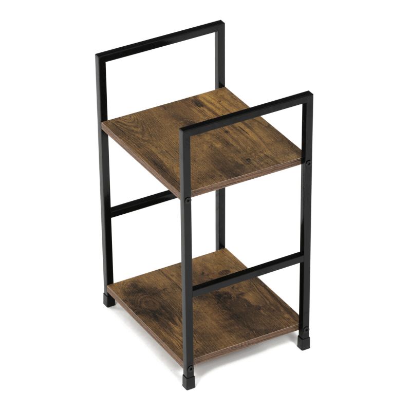 Regál, 29cm, kov, MDF, staré drevo, GD-212 OLW