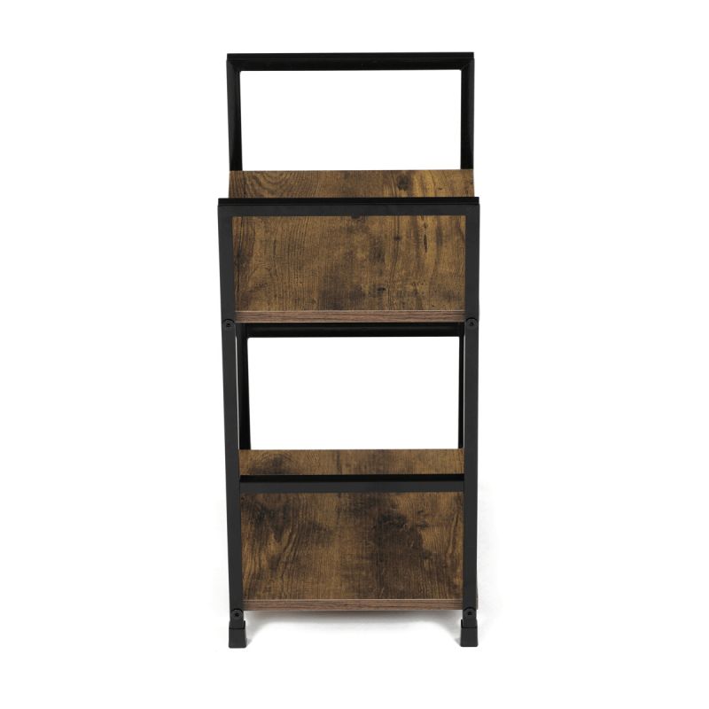 Regál, 29cm, kov, MDF, staré drevo, GD-212 OLW