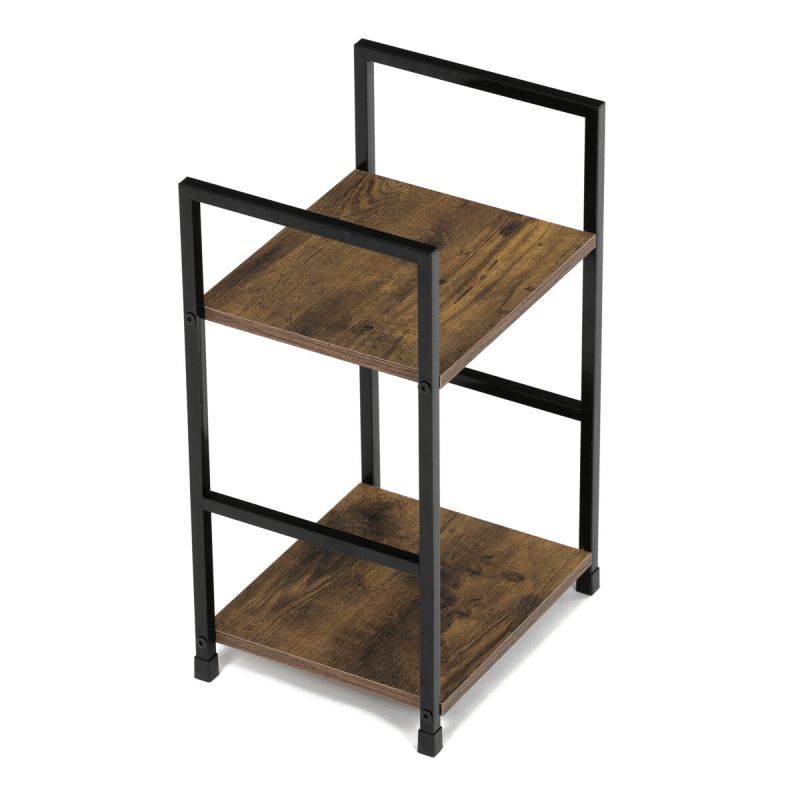 Regál, 29cm, kov, MDF, staré drevo, GD-212 OLW