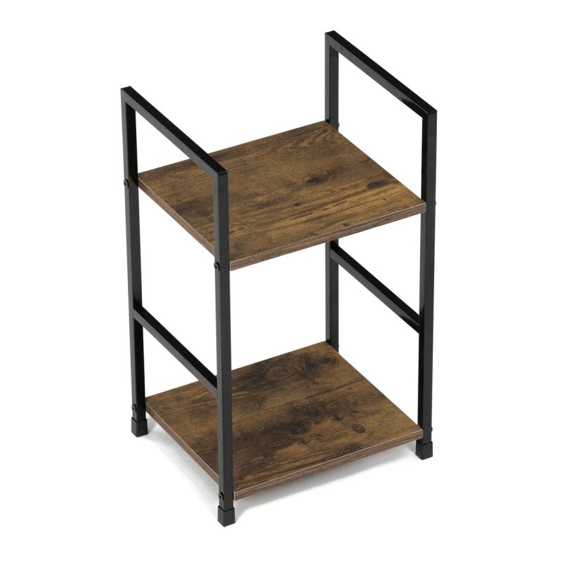 Regál, 29cm, kov, MDF, staré drevo, GD-212 OLW