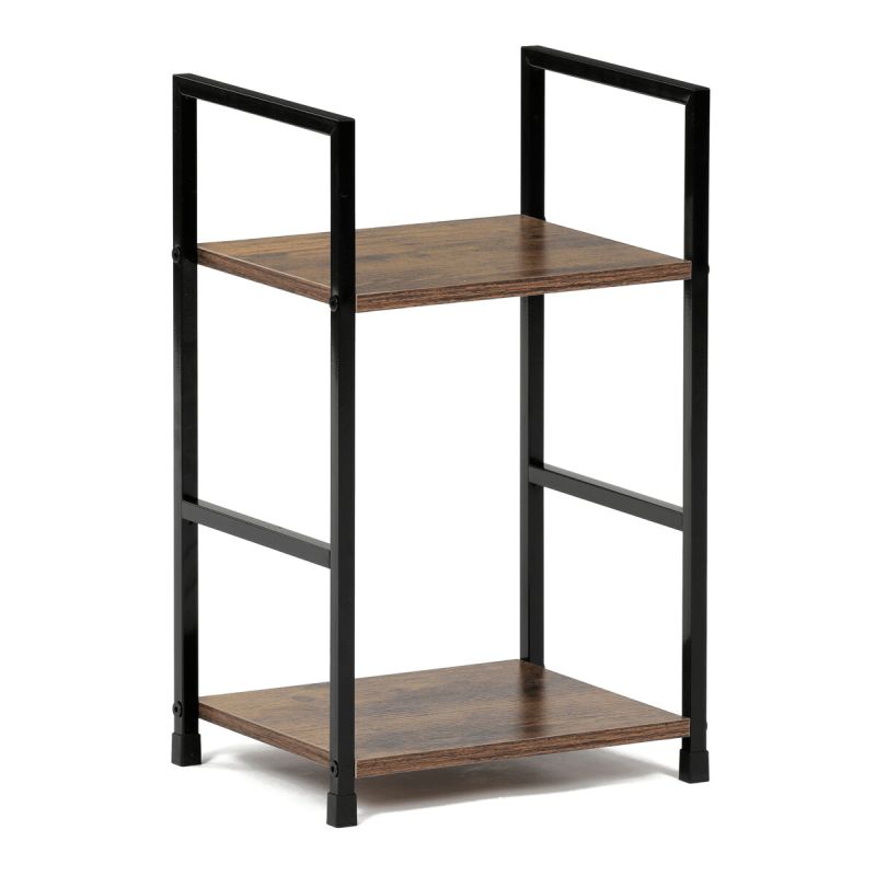 Regál, 29cm, kov, MDF, staré drevo, GD-212 OLW