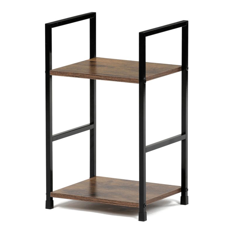 Regál, 29cm, kov, MDF, staré drevo, GD-212 OLW
