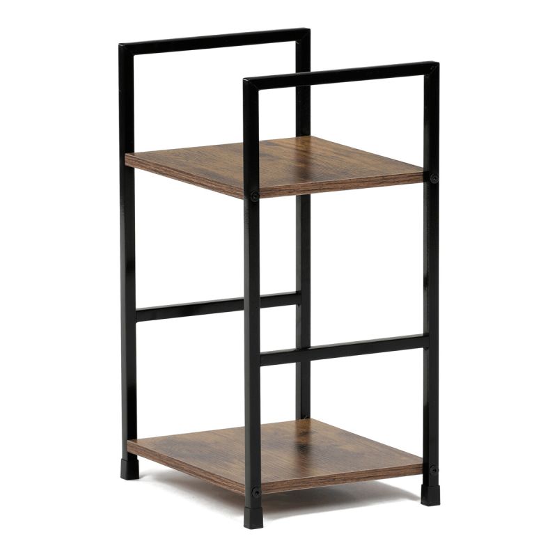 Regál, 29cm, kov, MDF, staré drevo, GD-212 OLW