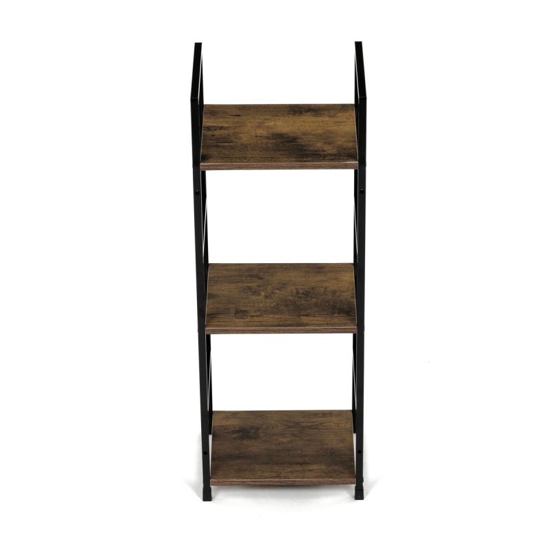 Regál, 29cm, kov, MDF, staré drevo, GD-213 OLW