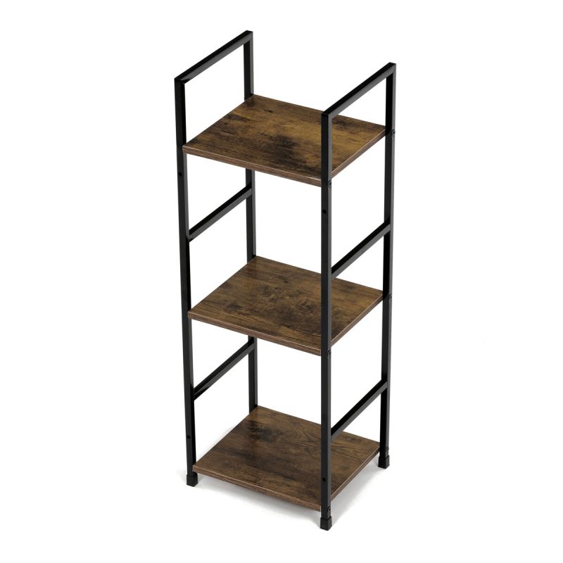 Regál, 29cm, kov, MDF, staré drevo, GD-213 OLW