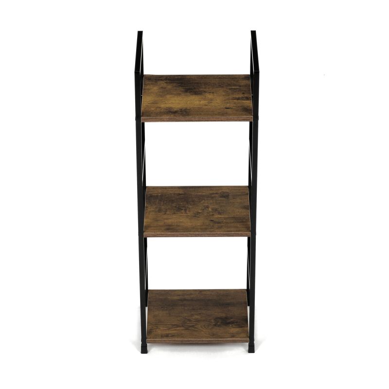 Regál, 29cm, kov, MDF, staré drevo, GD-213 OLW
